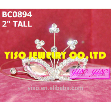 simple design crystal tiaras